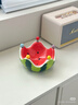 多巴胺西瓜水果盤(pán)客廳茶幾家用陶瓷零食擺放盤(pán)碗不銹鋼水果叉套裝 【紅色】西瓜果盤(pán)+多巴胺水果叉* 曬單實(shí)拍圖