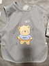 兒童吃飯圍兜免洗夏季薄款無(wú)袖背心式寶寶飯兜罩衣防水防油反穿衣 黃鴨+灰熊【兩件組合裝】 110碼（建議2-4歲） 曬單實(shí)拍圖