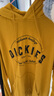 Dickies衛衣 撞色織帶連帽衛衣 女士秋冬季字母印花休閑上衣 衛衣女 9585 姜黃 S 曬單實(shí)拍圖