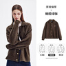 NVG·YOUNG意大利小帆船羊毛針織開(kāi)衫外套男女裝休閑寬松翻領(lǐng)毛衣親膚打底衫 曬單實(shí)拍圖