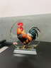鴻運金雞水晶裝飾擺件吉祥物高檔客廳玄關(guān)桌面家居喬遷禮定制擺臺 鴻運公雞【小號】高22*20cm 曬單實(shí)拍圖