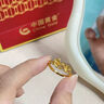 中國黃金（CHINA GOLD）黃金蝶戀花戒指女款足金百搭指環(huán)手飾品情人節生日禮物送女友老婆 蝶戀花戒指  約2.5g 曬單實(shí)拍圖