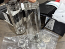 水宜生玻璃杯雙層隔熱泡茶杯純鈦高檔水晶杯耐高溫杯子防燙商務(wù)富氫水杯 弱堿玻璃杯380ml 曬單實(shí)拍圖