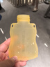 哈咔果泥袋寶寶輔食擠壓袋自制水果嬰兒吸吸袋多功能硅膠飲水袋 多功能果泥袋1個(gè)裝（果凍黃） 曬單實(shí)拍圖