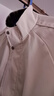 皮爾卡丹（pierre cardin）外套男春秋季假兩件拼接工裝夾克休閑立領(lǐng)上衣服男裝 珍珠白 XL 曬單實(shí)拍圖