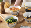 佩爾森家用陶瓷斗笠碗米飯碗高腳防燙餐具吃飯碗 北歐系列5英寸碗6只裝 曬單實(shí)拍圖