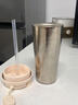嘿客熊純鈦保溫杯咖啡杯雙飲吸管杯男女高檔辦公保溫杯鈦杯國慶中秋禮品 白色-500ML【內外純鈦+雙飲抑菌抗堿酸】 曬單實(shí)拍圖