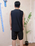 羽克男士泳衣套裝2025新款速干游泳運動(dòng)背心男款防尷尬游泳褲裝備全套 黑色兩件套 【雙層泳褲+背心泳衣】 3XL 【建議170-180cm150-170斤】 曬單實(shí)拍圖