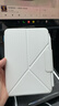 PITAKA適用蘋果iPad mini7/6保護套2024款橫豎兩用磁吸雙面夾支架殼帶筆槽超輕薄防彎pu保護殼白色 曬單實拍圖
