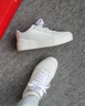 彪馬（PUMA）【小白鞋】增高厚底網(wǎng)球風(fēng)板鞋女復古休閑鞋 SKYE 374764  白-白-銀色-淺灰 01 36 曬單實(shí)拍圖