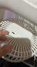 公牛USB桌面風(fēng)扇 【電芯3C認證】迷你輕音小電扇4000mAh長(cháng)續航 壁掛兩用充電款-米云白 曬單實(shí)拍圖