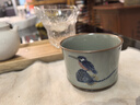 一品工坊景德鎮純手繪蓮蓬翠鳥(niǎo)主人杯茶杯陶瓷釉下彩全手工青花陶瓷茶具 翠鳥(niǎo)杯 曬單實(shí)拍圖