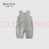巴厘小豬嬰兒背帶褲春秋款男寶連身褲女寶衛(wèi)衣連體衣服超萌可 青綠 90 曬單實拍圖