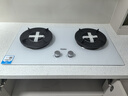 海爾（Haier）【小紅花燃氣灶】5.2kw天然氣雙灶家用臺嵌兩用 白色面板煙灶聯(lián)動(dòng) 68%高熱效率 Q2BEC(天)可調節 曬單實(shí)拍圖