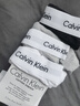 Calvin KleinCK 男士平角內(nèi)褲套裝套盒 3條裝 送男友禮物 U2664G 998黑白灰 L 曬單實拍圖