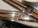 美廚（maxcook）筷子 天然無(wú)蠟雞翅木筷子煎炸火鍋筷子兩雙裝32cm加長(cháng) MCPJ184 曬單實(shí)拍圖