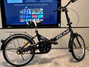 ICOLOUR折疊自行車(chē)成人男女超輕便攜單車(chē)變速減震通勤代步車(chē)后備箱免安裝 【免安裝】頂配版單速-時(shí)尚黑 20寸【適合身高：140-170cm】 曬單實(shí)拍圖