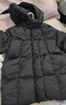 JELLYBABY兒童冬季羽絨服兒童中長(zhǎng)款加厚保暖寶寶冬三防衣服男女童冬裝外套 黑色 100 曬單實(shí)拍圖