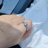 DR一克拉莫桑鉆石鉑金鉆戒D級訂結婚戒指情人節表白生日禮物送女友 1克拉莫桑鉑金鉆戒/D級 默認開(kāi)口可調節大小 曬單實(shí)拍圖