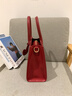 CADUNI KAISER牛皮包包女包紅色新娘婚包輕奢斜挎手提生日禮物高級感送女友老婆 【紅色】女生閨蜜實(shí)用走心 高端品牌小眾百搭高級感通勤休閑 曬單實(shí)拍圖