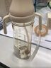 英氏（YEEHOO）嬰兒奶瓶寶寶學(xué)飲杯兒童水杯嬰兒喝水重力球PPSU奶瓶手柄-奶白色 曬單實(shí)拍圖