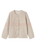 無(wú)印良品（MUJI） 女式 抓絨 開(kāi)衫 外套 長(cháng)袖 25年秋季新品 女裝 BB2T4C5A 燕麥色 L （165/88A） 曬單實(shí)拍圖