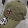 NEW ERA 紐亦華棒球帽MLB經(jīng)典情侶NY/LA遮陽(yáng)彎檐帽 14201538-綠色/波士頓紅襪隊 OSFM 曬單實(shí)拍圖