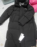 鴨鴨王一博同款冰殼系列2.0羽絨服男女長(cháng)款過(guò)膝冬季新款極寒泡芙外套 青光黑 M 曬單實(shí)拍圖