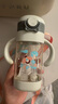 ANDYBABY兒童水杯吸管式奶瓶嬰兒鴨嘴喝水喝奶大童學(xué)飲杯ppsu1歲一2手3柄 綠色【背帶+直管+吸嘴*2】 300ml 曬單實(shí)拍圖