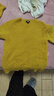 優(yōu)衣庫男裝女裝柔軟綿羊毛圓領(lǐng)針織衫/長(cháng)袖毛衣毛衫25新款478541 44 亮黃色 S /165/84A 曬單實(shí)拍圖