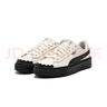 彪馬（PUMA）【厚底鞋】增高黑白松糕鞋女復古休閑板鞋PLATFORM394369 白-黑色-01 36 曬單實(shí)拍圖