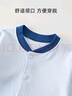 舒貝怡嬰兒衣服春秋內(nèi)衣套裝男女純棉寶寶秋衣秋褲對(duì)開(kāi)分體家居淺藍(lán)100 曬單實(shí)拍圖