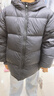 雪中飛兒童羽絨服男女童裝新款秋冬季加厚保暖外套百搭面包服 黑色 150 曬單實拍圖