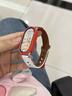 炫戴（XUANDAI）【臘腸狗】適用小米手環(huán)10表帶反扣9皮質(zhì)8雙釘小眾ins風(fēng)7/6/5/4配件 臘腸狗【紅色拼白色】【單表帶】 適用：小米手環(huán)9陶瓷版 曬單實(shí)拍圖