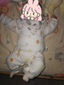 童泰新生嬰兒衣服連體衣夾棉秋冬季0-6月初生寶寶純棉加厚哈衣爬服 黃色暖陽 59cm (建議1-3個(gè)月身高55-60cm) 曬單實(shí)拍圖