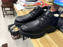 木林森真皮棉鞋男2025新款冬季男鞋頭層牛皮羊毛棉皮鞋加絨保暖防滑靴子 黑色-系帶款 41 標準皮鞋碼 曬單實(shí)拍圖