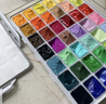 青竹畫(huà)材（CHINJOO）水粉顏料42色套裝果凍學(xué)生藝考聯(lián)考集訓色彩課畫(huà)室名師推薦顏料水粉-42格80ml(流光白) 曬單實(shí)拍圖