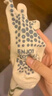 杜威克瑜伽襪子分指專業(yè)防滑普拉提室內(nèi)地板運動舞蹈五指襪 卡其2雙裝 曬單實拍圖