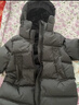 保姆鵝  兒童羽絨服寶寶中長(cháng)款護臉加厚鴨絨外套防風(fēng)保暖童裝冬[NG2664] 炭黑 140 曬單實(shí)拍圖