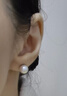 京潤(rùn)珍珠耳釘宛靈925銀海水珍珠耳釘8.5-9基礎(chǔ)強(qiáng)光耳飾自戴生日禮物 曬單實(shí)拍圖