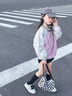 迪士尼女童冬裝外套2025新款洋氣棉衣大童冬季短款棉服兒童秋冬款羽絨服 黑 升級加厚款 130cm 曬單實(shí)拍圖