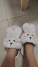 潔麗雅棉拖鞋女士秋冬季外穿可愛(ài)居家情侶包跟保暖毛毛絨拖鞋男棉鞋冬天 米白 【店長(cháng)推薦款】 38-39 (適合37-38碼) 曬單實(shí)拍圖