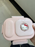 卡馳慕寧Hellokitty飯盒凱蒂貓304食品級不銹鋼學(xué)生上班便攜式初高中餐盒 喵二格不銹鋼（餐具+貼片） 曬單實(shí)拍圖