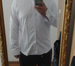 檸潮男士商務(wù)工作服加肥加大長(cháng)袖襯衫特大號胖子大碼男裝寬松長(cháng)袖襯衣 大碼白襯衫 5XL 曬單實(shí)拍圖