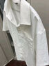 名創(chuàng  )優(yōu)品（MINISO）冰絲短袖襯衫男夏季新款舒適涼感透氣日系百搭寬松襯衣 白 M 曬單實(shí)拍圖