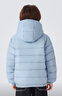 雪中飛兒童羽絨服輕薄保暖外套2025新款男女童裝秋冬季上衣 冰藍色 130 曬單實(shí)拍圖