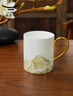 auratic國瓷永豐源 夫人瓷盛世玉蘭 350ml中式茶杯馬克杯 禮盒包裝 曬單實(shí)拍圖