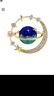 Royal sasa皇家莎莎小領(lǐng)針星球別針胸針女領(lǐng)扣胸花襯衣領(lǐng)口防走光扣針配飾夏 曬單實(shí)拍圖