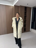 BOSIDENG25新款羽絨服女中長(cháng)款90絨連帽時(shí)尚休閑厚冬季保暖外套B250245252 珠光米7F87 M 165/88A 體重約110-120斤 曬單實(shí)拍圖