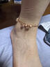 泰聚福純銀鈴鐺腳鏈女2025新款潮腿鏈足環(huán)宮鈴腳繩腳踝鏈520情人節禮物 幸而予你-腳鏈(玫瑰金色) 曬單實(shí)拍圖